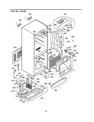 LG GR-249SQF LG GR-249SQF Exploded View